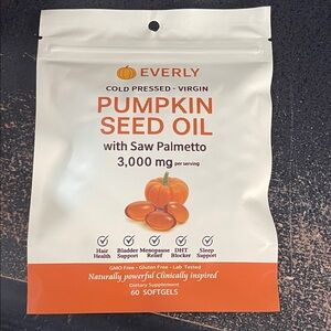 Everly Pumpkin Seed Oil Softgels with Saw Palmetto